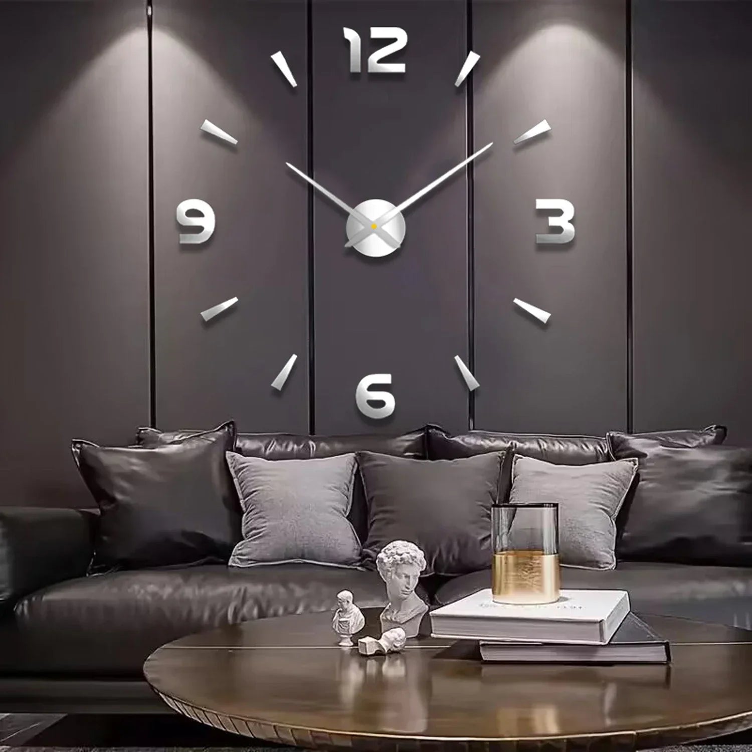 Orologio da parete grande senza cornice 3D