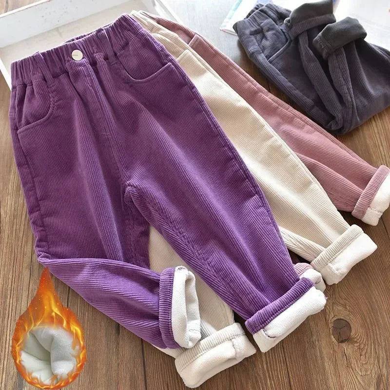 Cozy Cuddle Harem Pants for Kids - Snug Winter Cotton Trousers