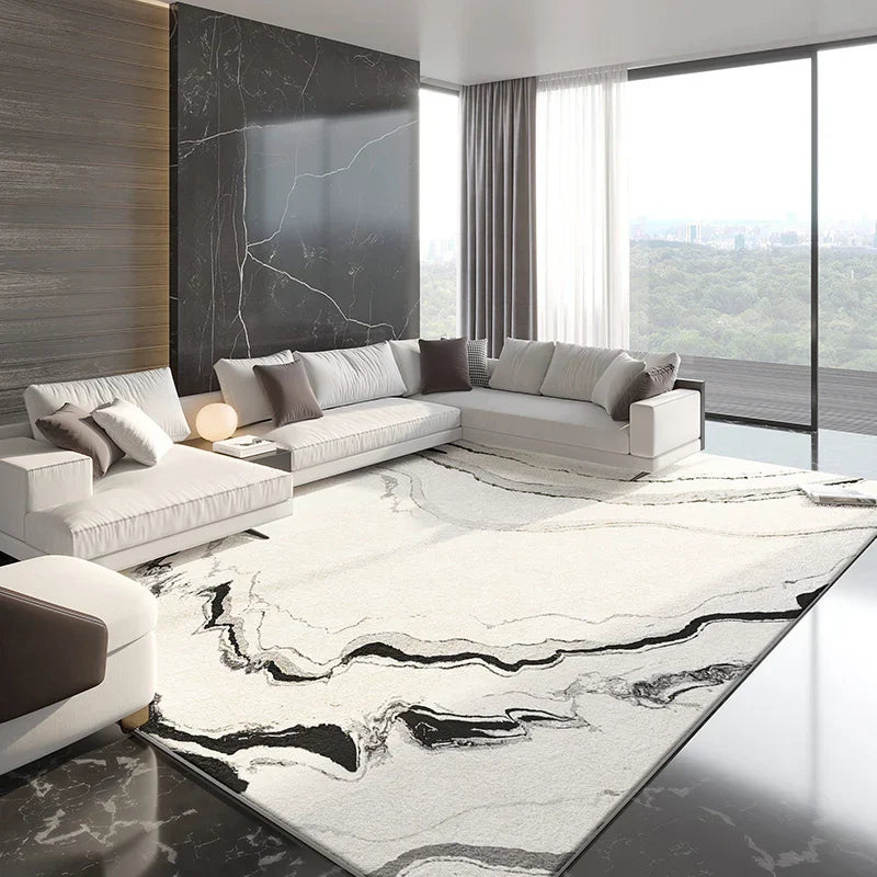 Modern Marble Fluffy Rug