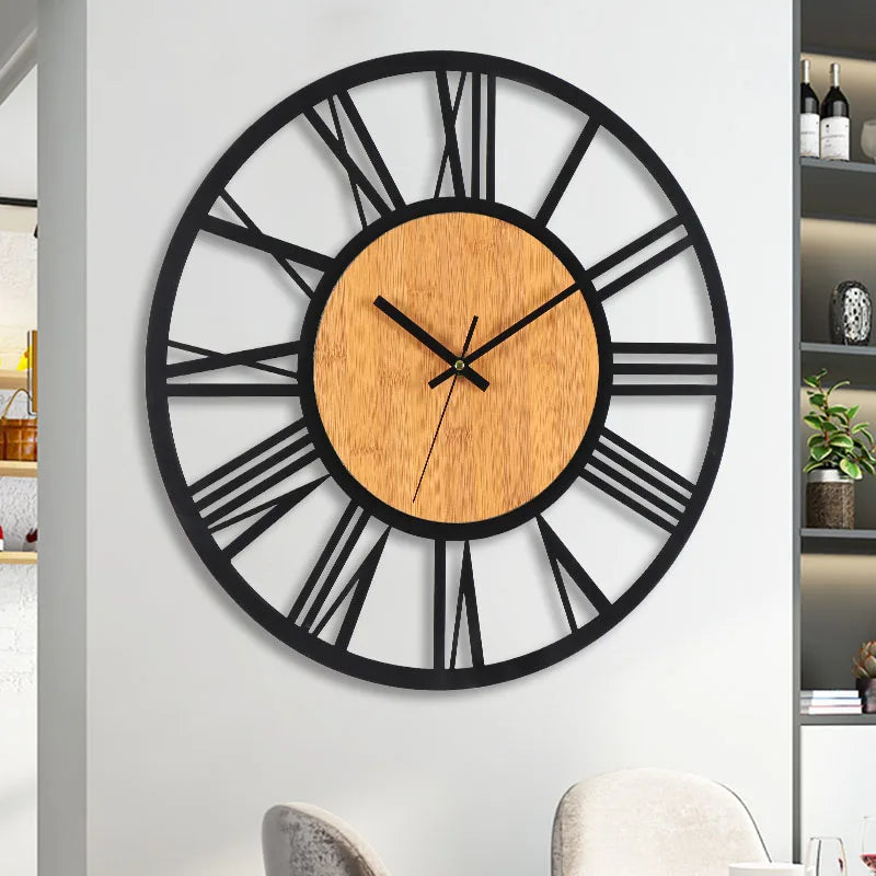 Grand Horloge Murale Nordique 3D