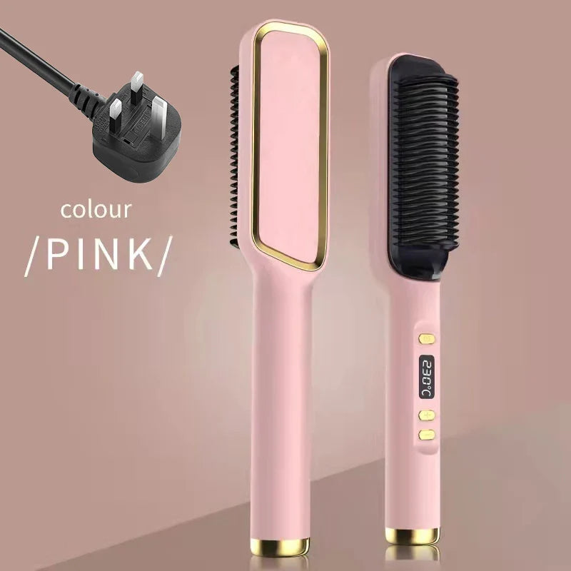 Electric Hot Comb Multifunctional Straight Hair Straightener Comb