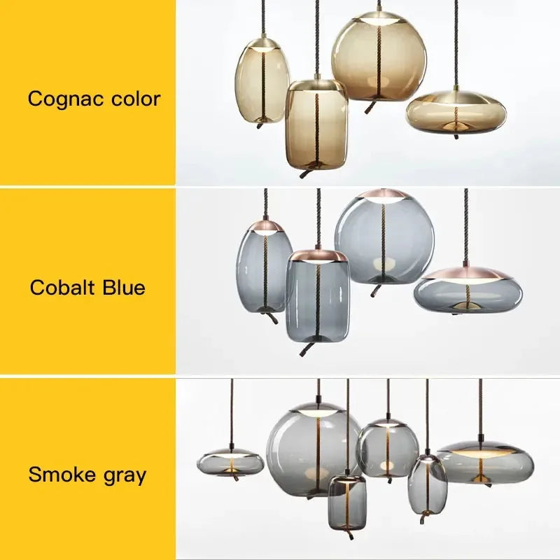 Art Glass Design Suspension Pendant Light