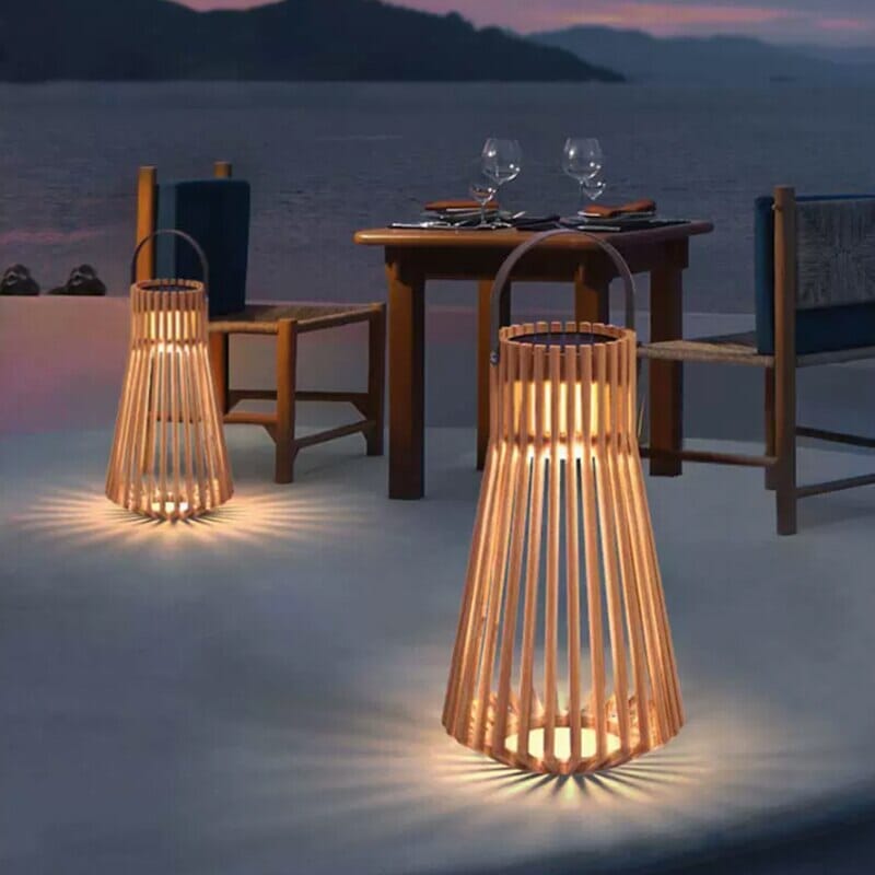 Lampa Woven Teak Marina Wodoodporna