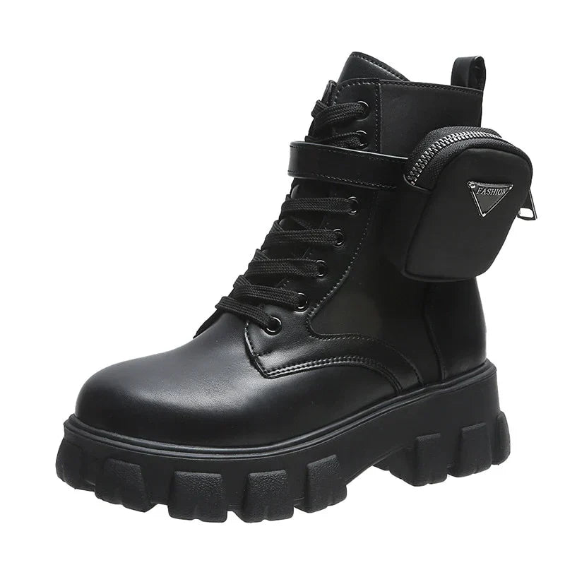 Pradi Inspired Boots | Rugged biker boots for women