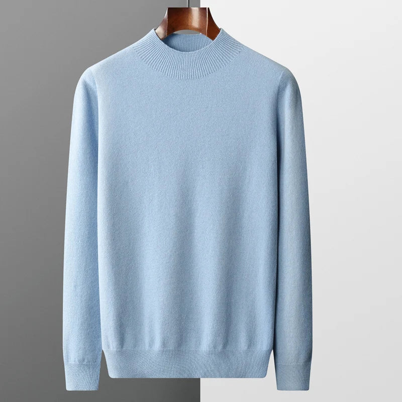 Kristian: Autumn and winter - men's 100% wool/cashmere sweater