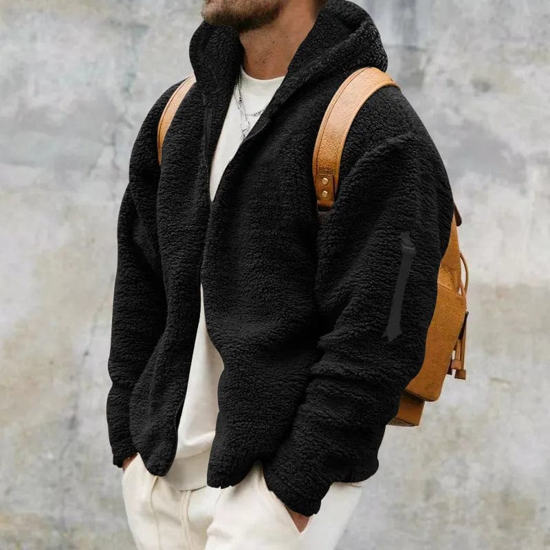 Niklas - Moderno jersey de forro polar sherpa para hombre