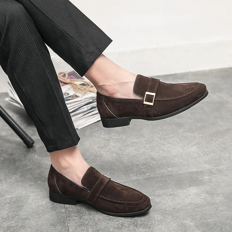 FusionFit Herren-Loafer mit Schleife und spitzem Design