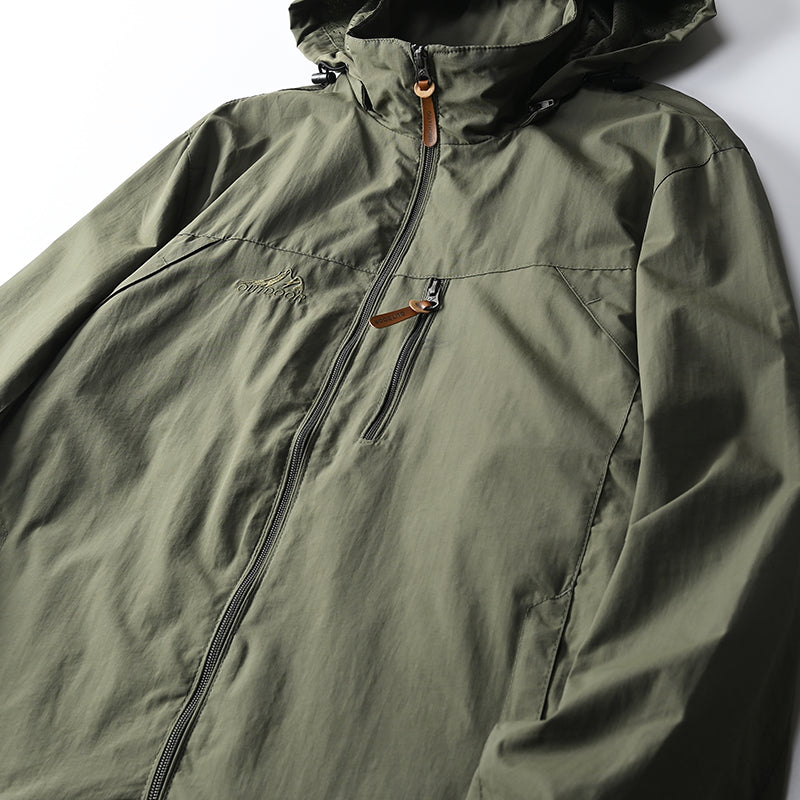 Autumn Jacket: Windbreaker for Men | Waterproof Outdoor Hooded Outerwear