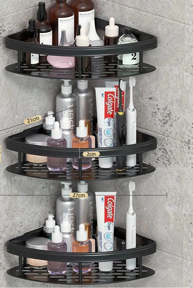 Winnie Wall-Mounted Shower Shelf – No-Drill Bathroom Organizer