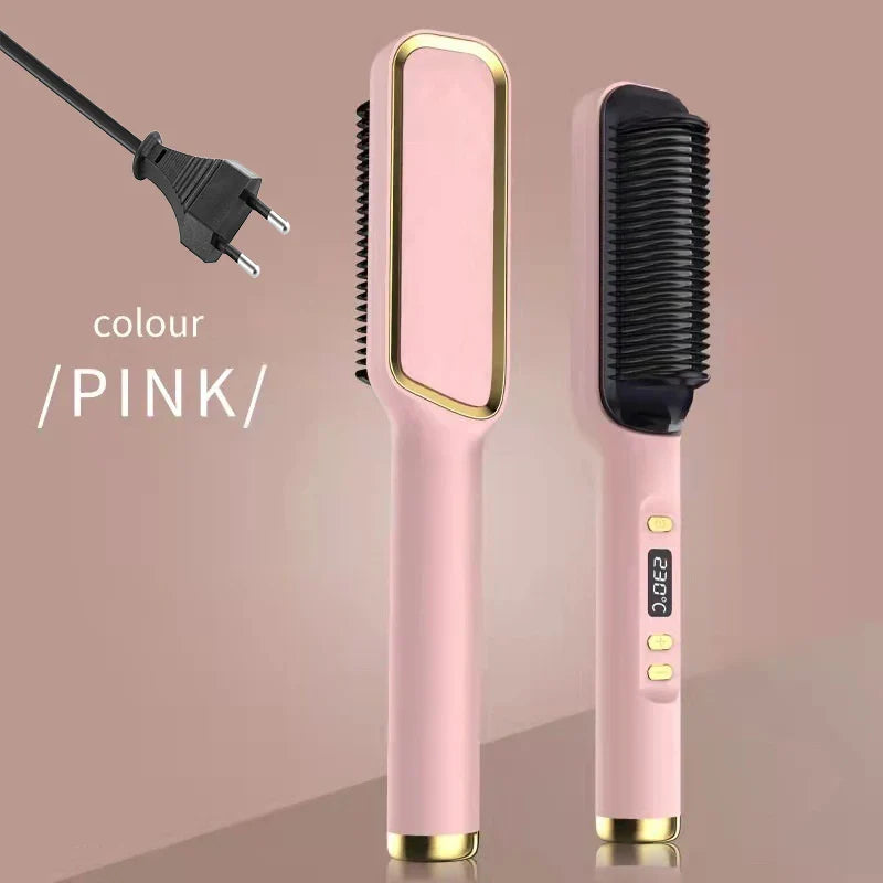 Electric Hot Comb Multifunctional Straight Hair Straightener Comb