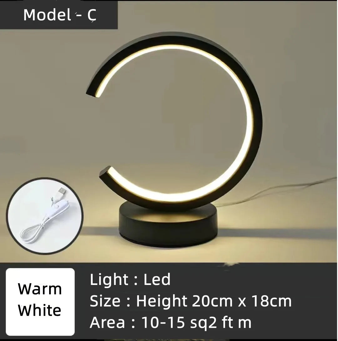 Moderne LED Circulaire Tafellamp