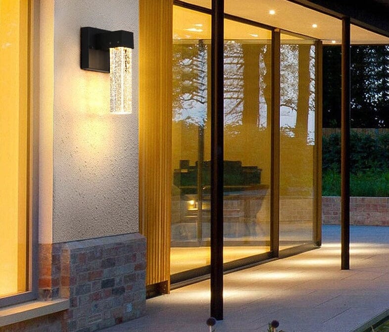 Crystal IP65 Waterproof Aluminum Outdoor Wall Lamp