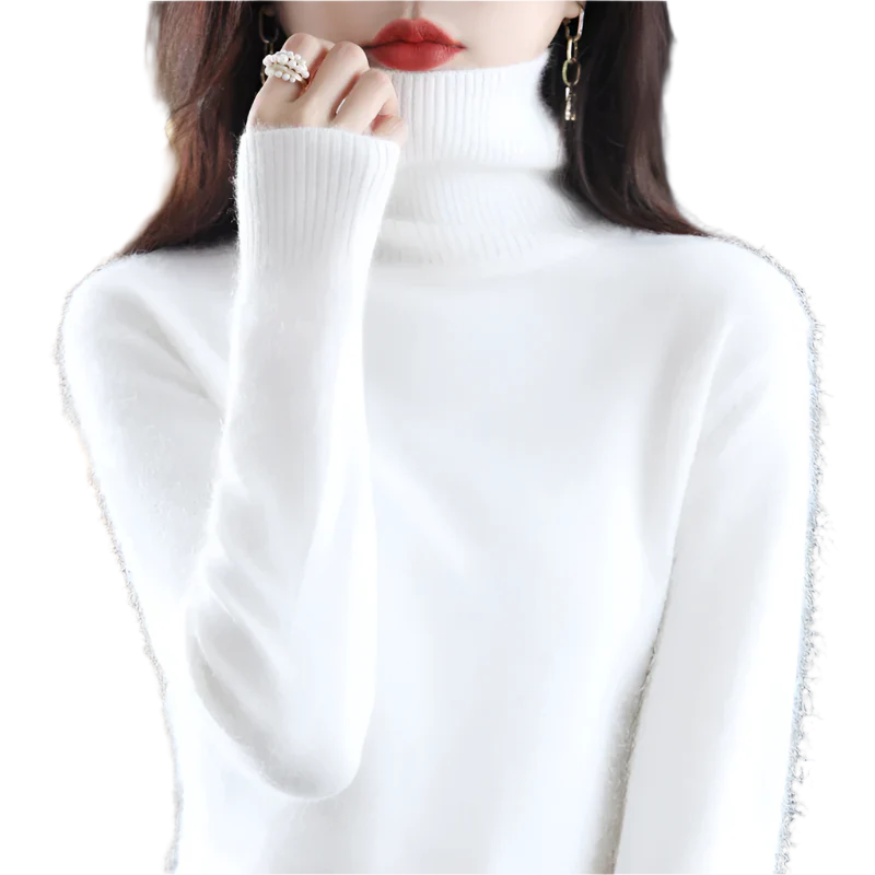 Sinead: Japanese-knit 100% Cashmere Turtleneck Sweater for women: autum&winter essential