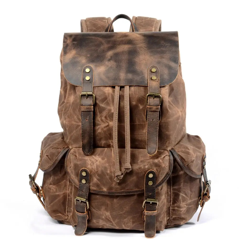 Trailblazer Canvas-Lederrucksack