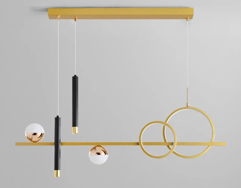 Lampes suspendues LED minimalistes modernes Komnab avec projecteur télécommandé