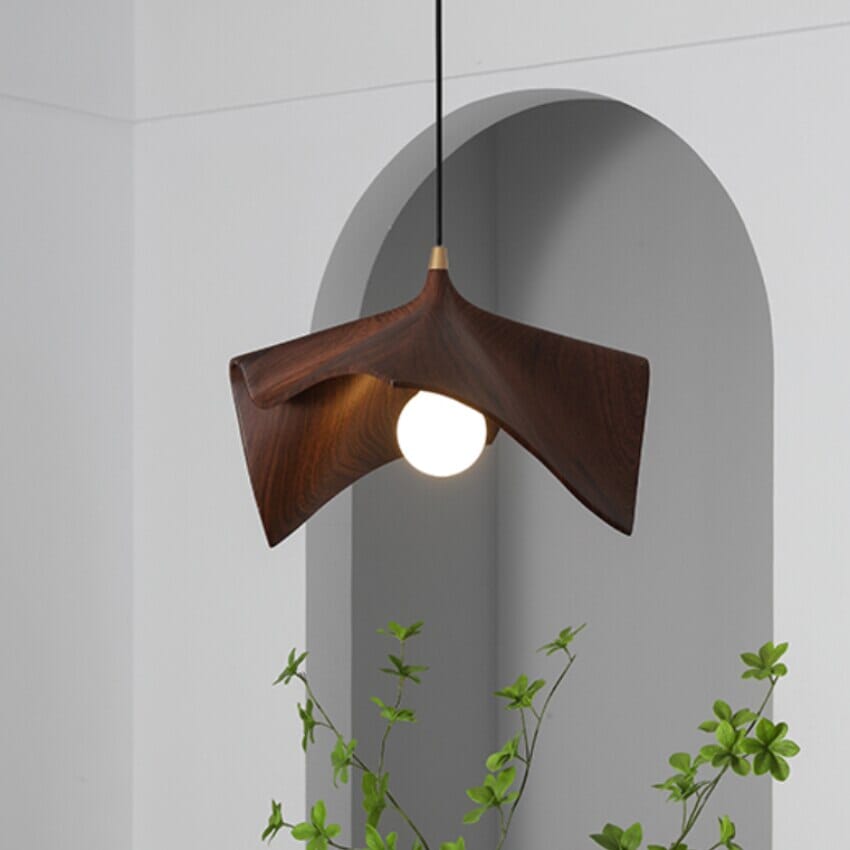 Luxury Black Folded Resin Pendant Lights