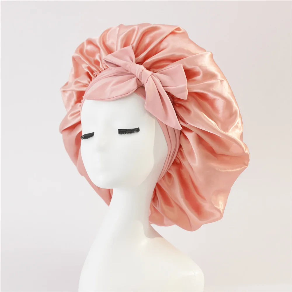 Silk Satin Bonnet - wake up with perfect hair