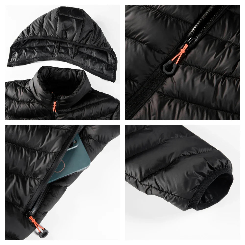 Everest: Men's Cotton Padded Windbreaker Jacket - Hooded Autumn & Winter Parka