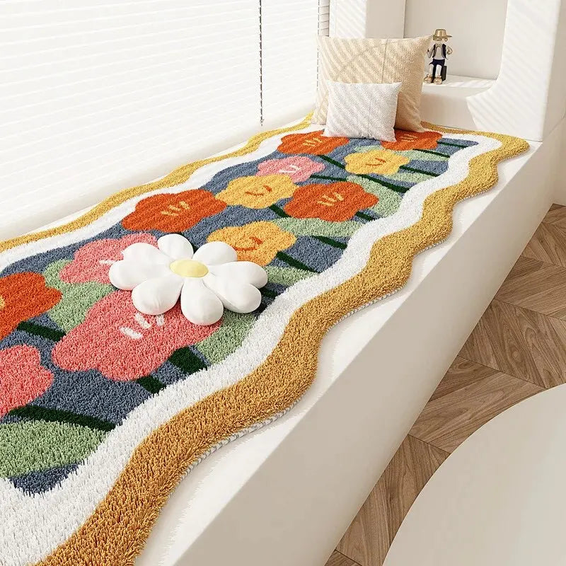 Floral Cashmere Dirt Resistant Rug