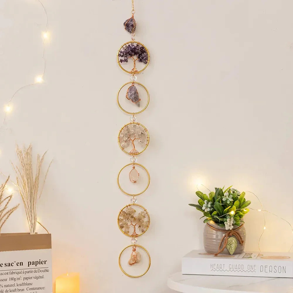 Crystal Ring Stone Wall Hanging