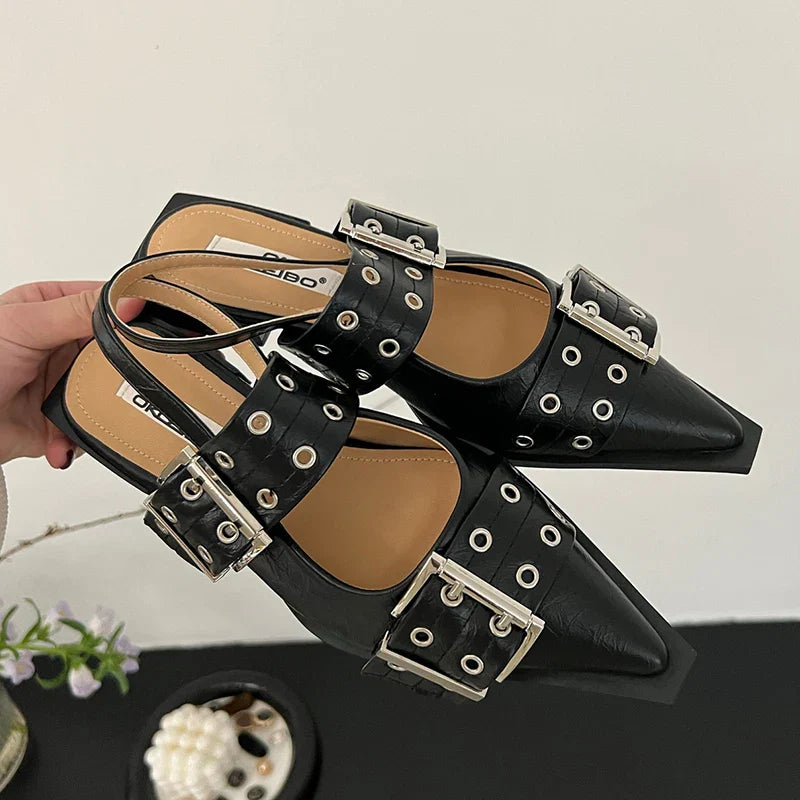 Rivet Charm Flats