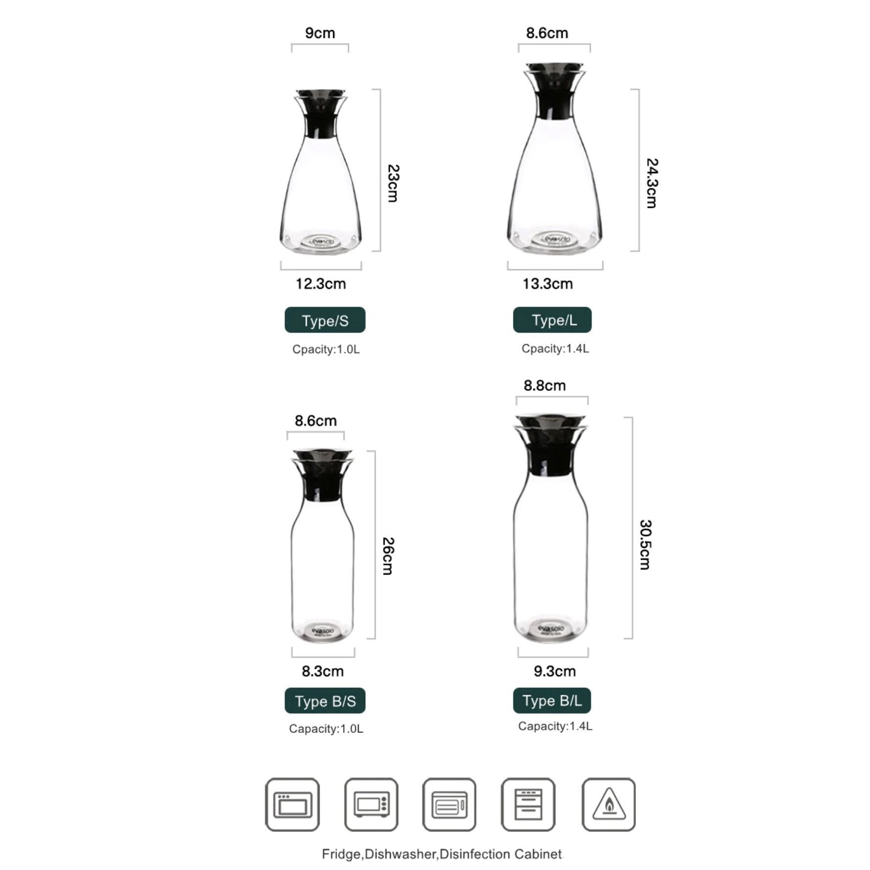 Glass Borosilicate Glass Water Bottle