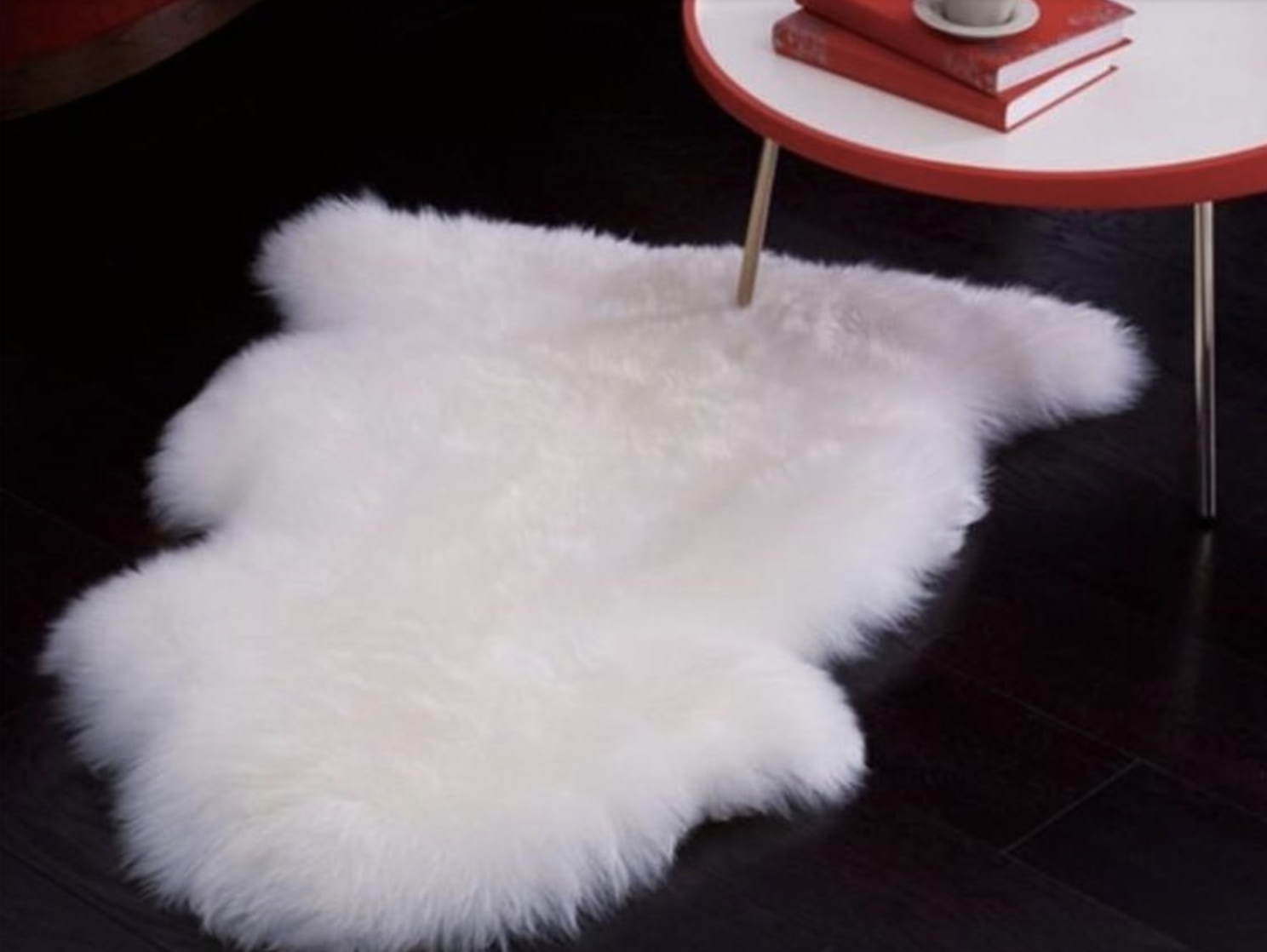 Faux Fur Sheepskin Throw & Area Rug