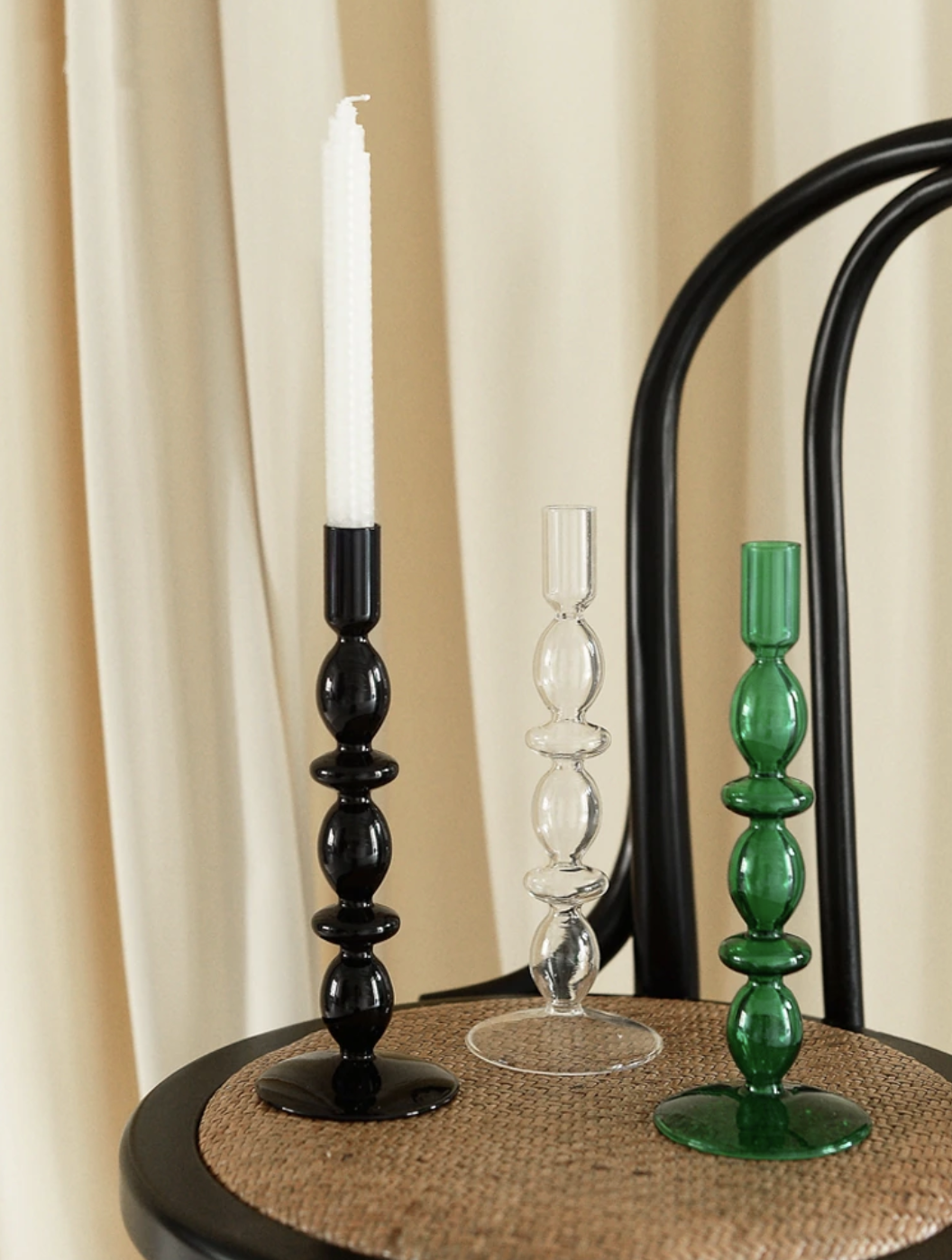 Trampoline Glass Candle Holders