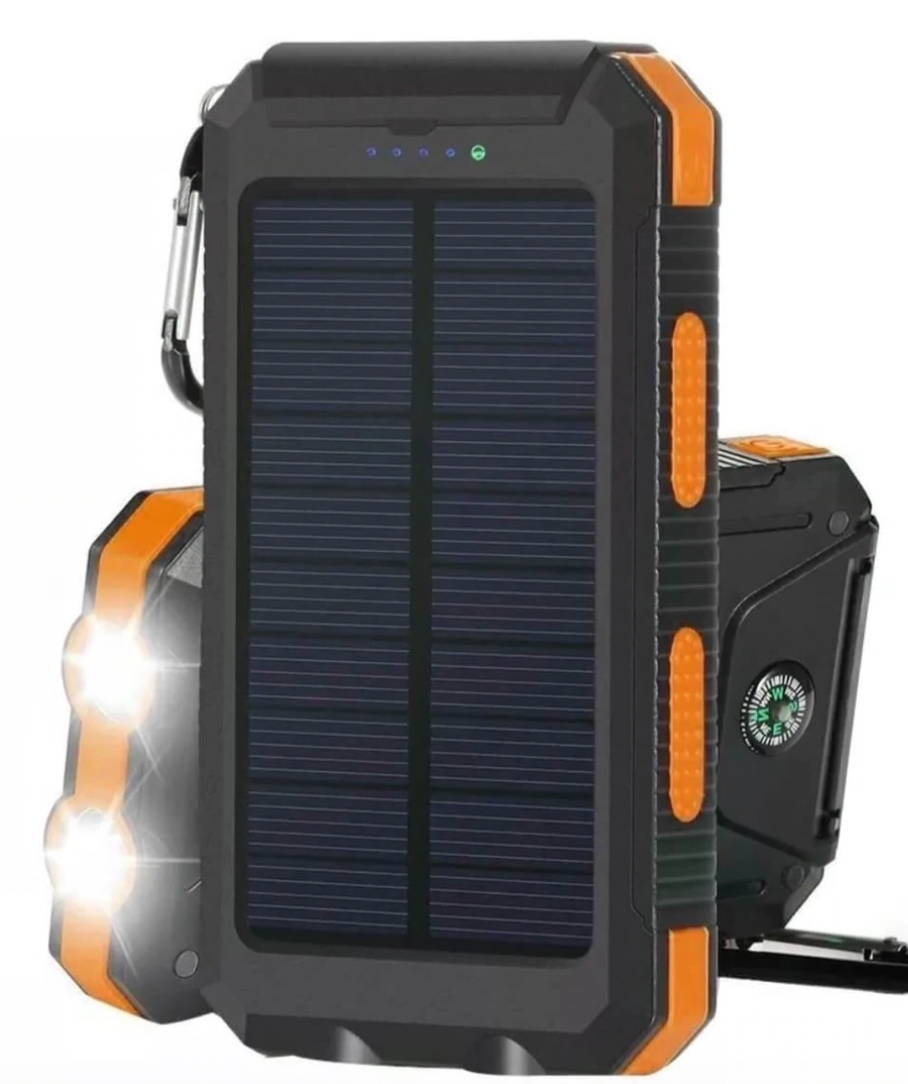 Solar Power Bank - Portable and Waterproof