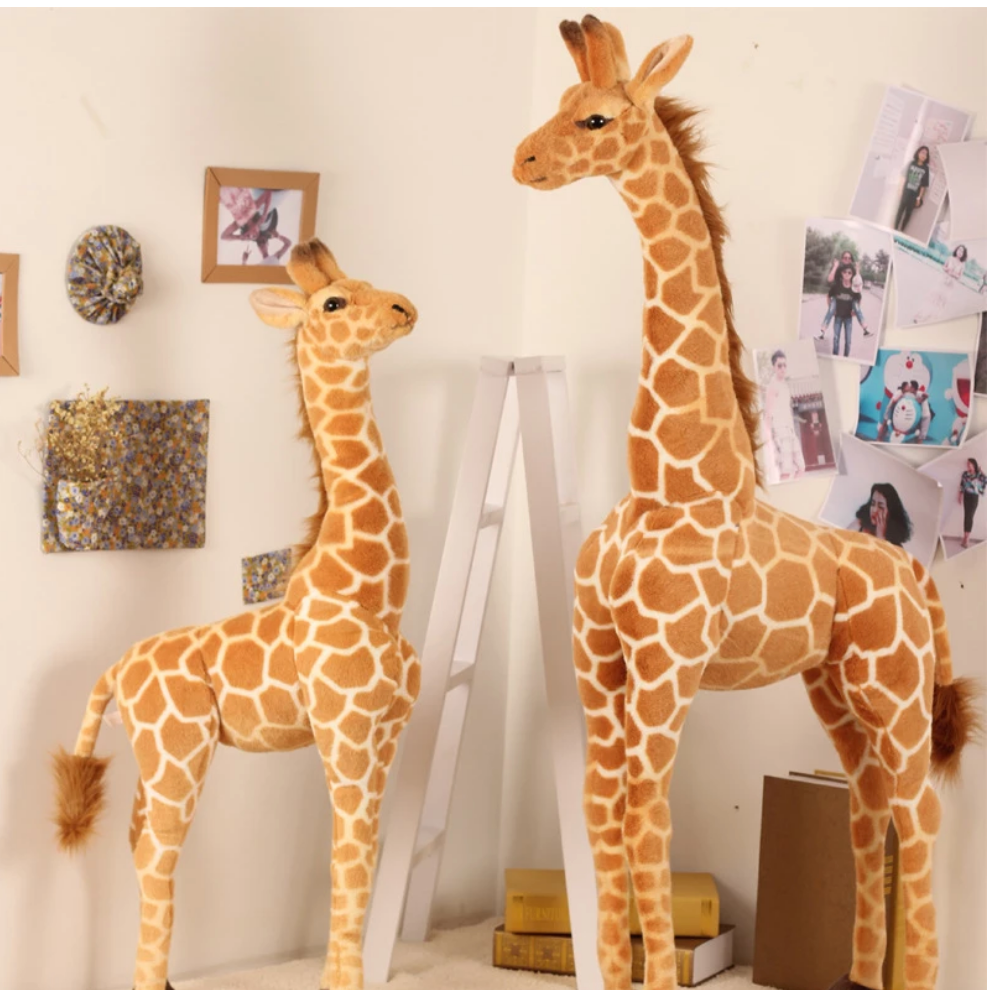 Realistic Giant Plush Toy Giraffe