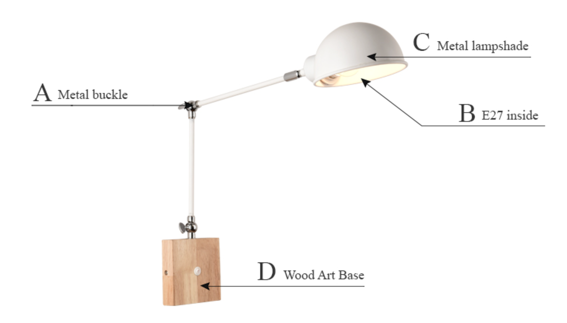 BTM Jeena - Appliques orientables en bois