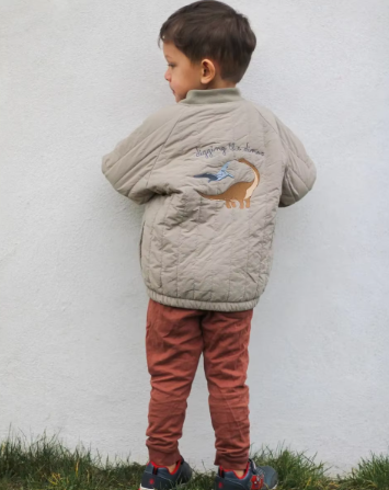 Rainbow Angel Kids' Lambswool & Cotton Winter Jacket - Cozy Cartoon Design for Boys & Girls