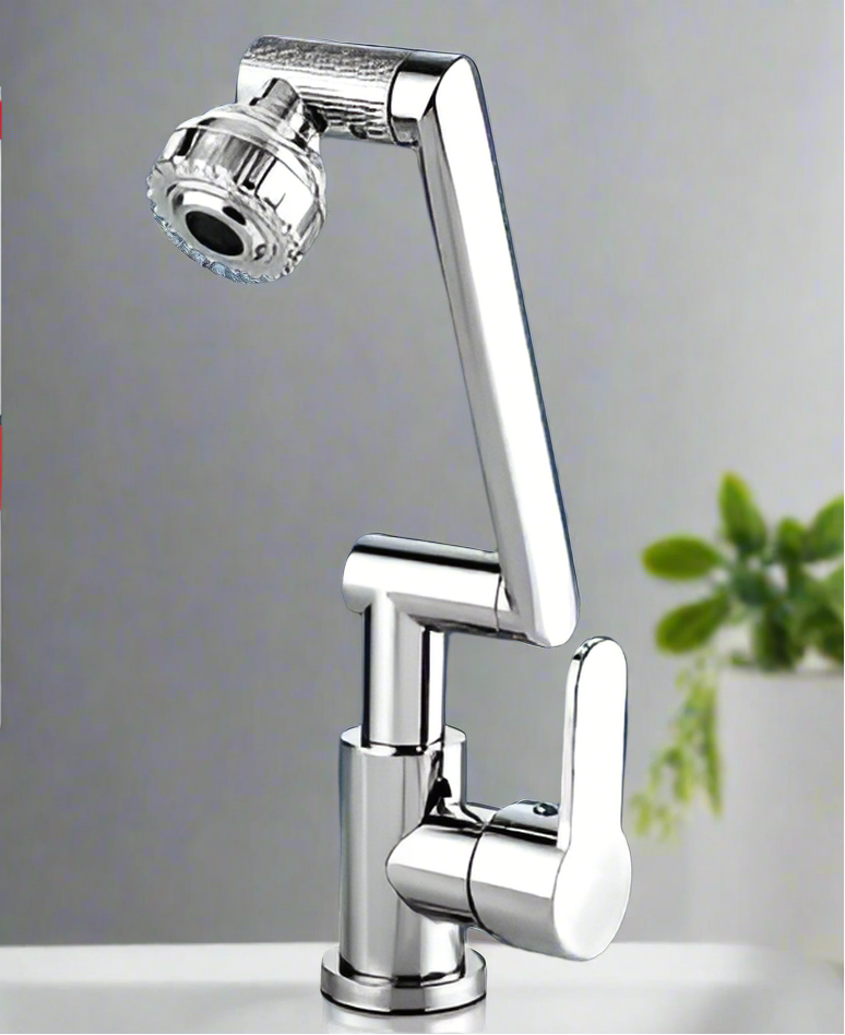 Sara LED Digital Basin Faucet – 360° Rotation, Hot & Cold Water Mixer