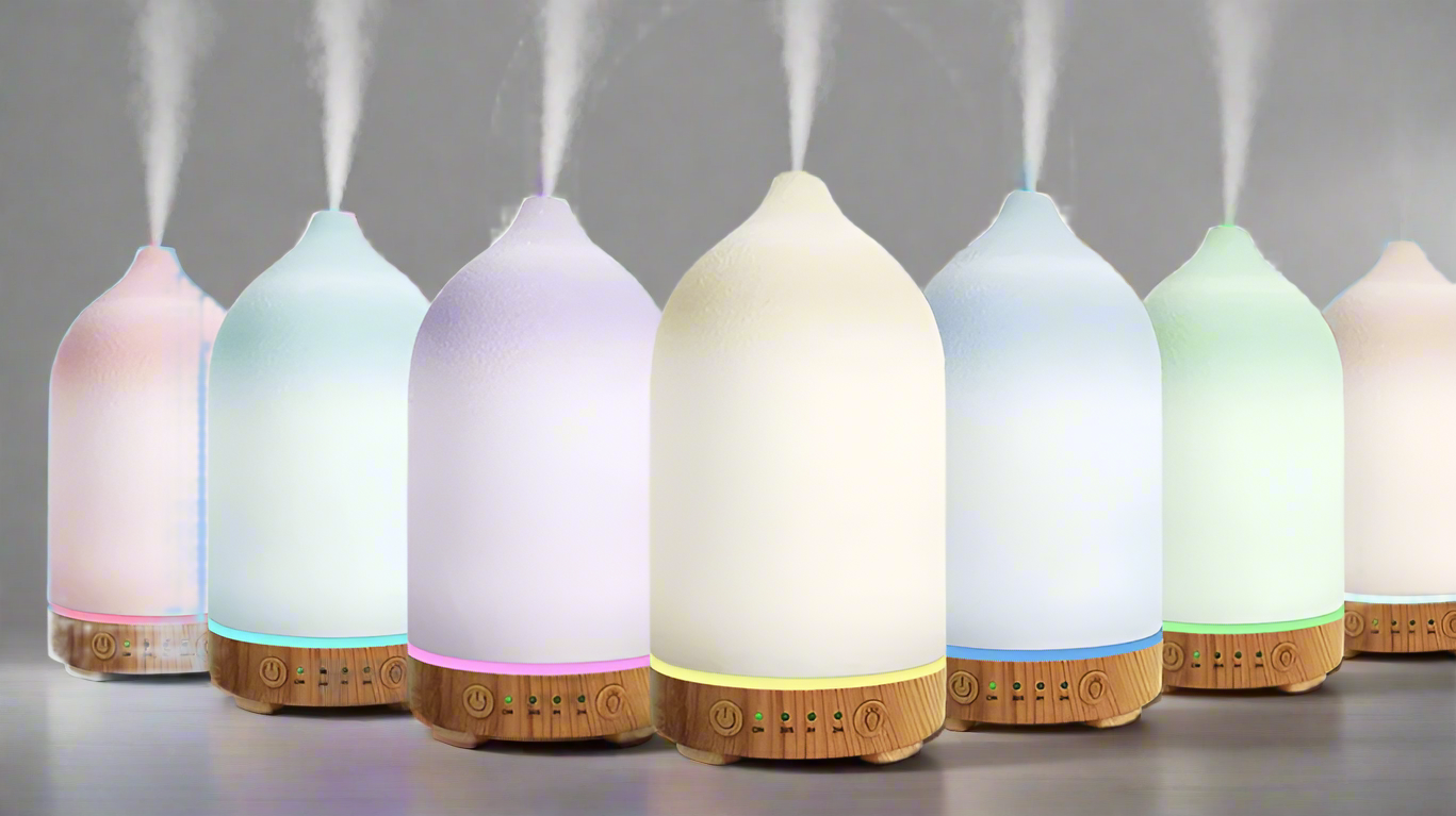 Winnie Ceramic Essential Oil Diffuser – Ultrasonic Aromatherapy Humidifier