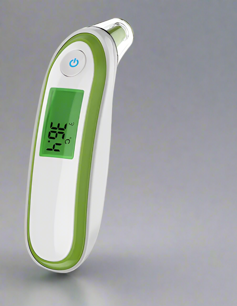 JYHealth Infrarood Oor- en Voorhoofdthermometer - Nauwkeurig & Contactloos voor Baby & Volwassene