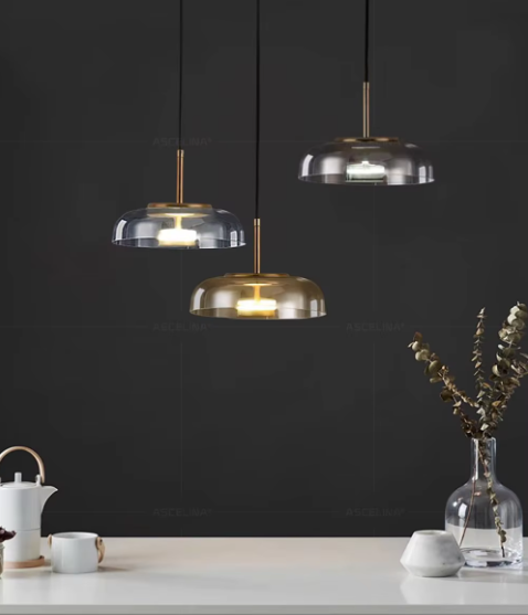 Sara Nordic LED Glass Pendant Light for Modern Spaces