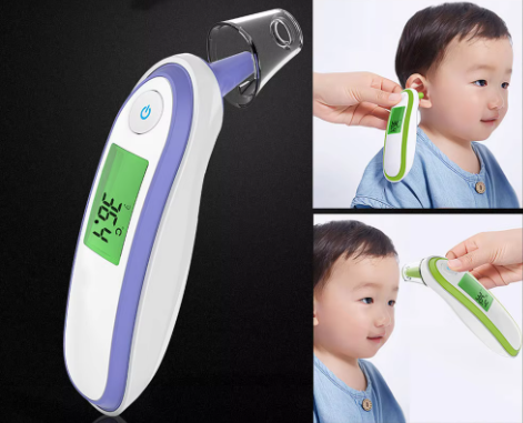 JYHealth Infrarood Oor- en Voorhoofdthermometer - Nauwkeurig & Contactloos voor Baby & Volwassene