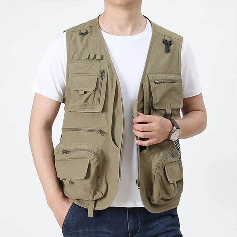 14 Pockets Cargo Tactical Hiking Fishing Vest