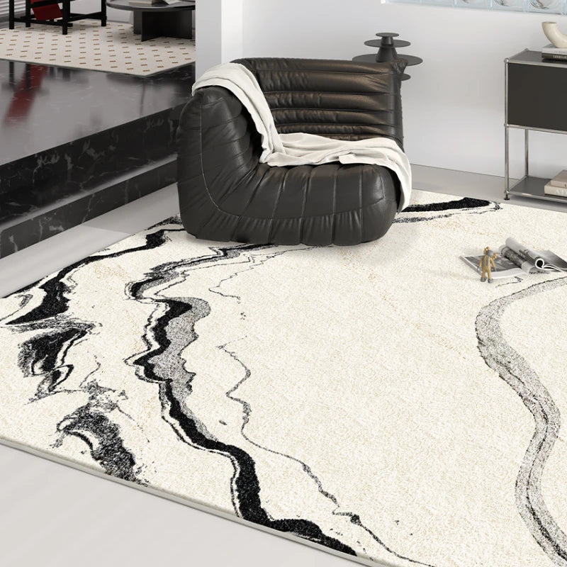 Modern Marble Fluffy Rug