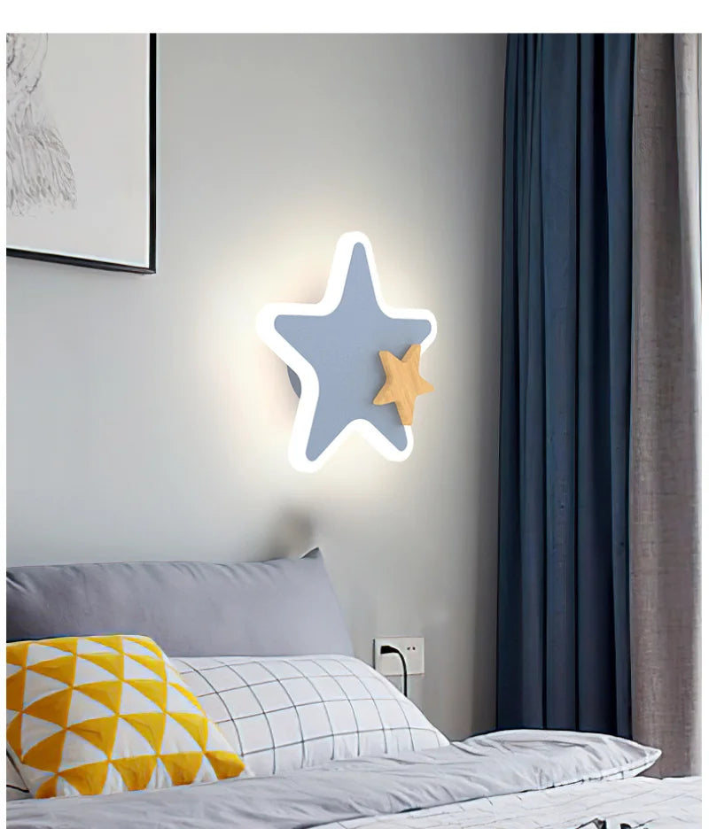 Cartoon Rocket LED Wall Lamp