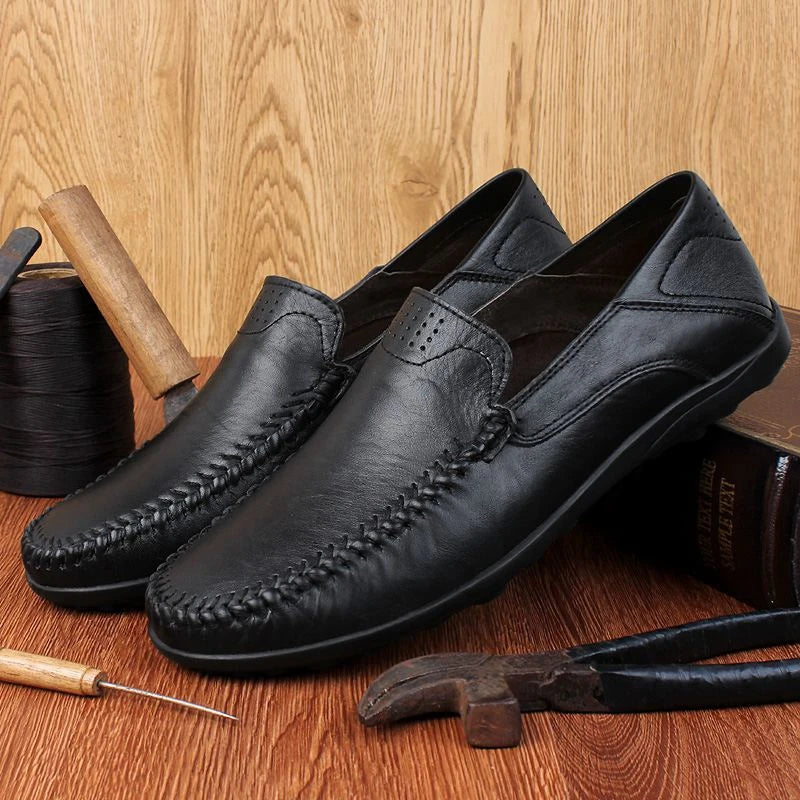 Francesco Tacconi slippers. 100% genuine leather summer loafers/shoes