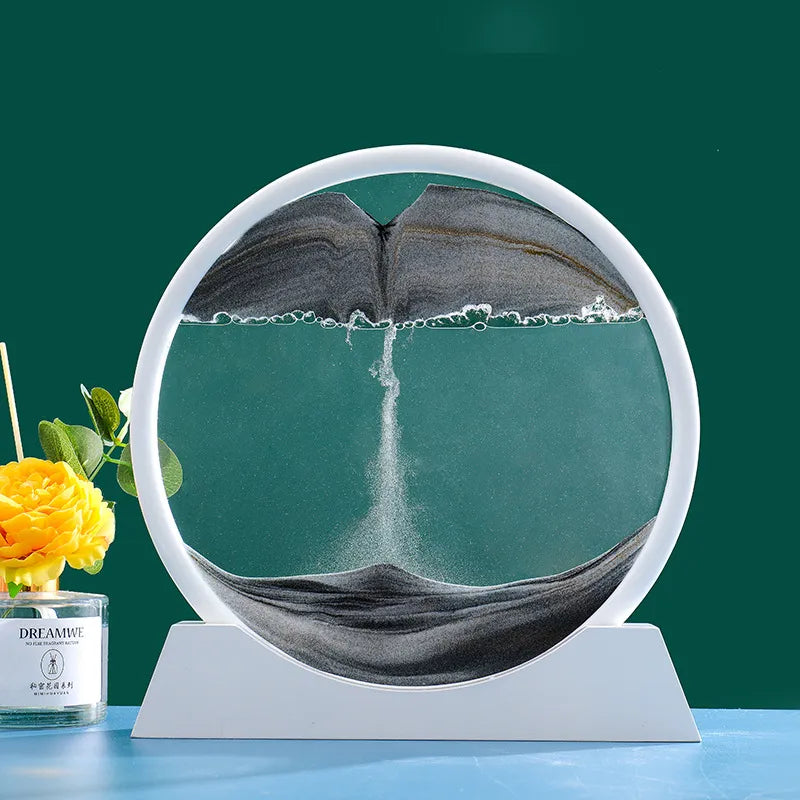 3D Moving Sand Art Picture Hourglass Quicksand Craft Flowing Sand