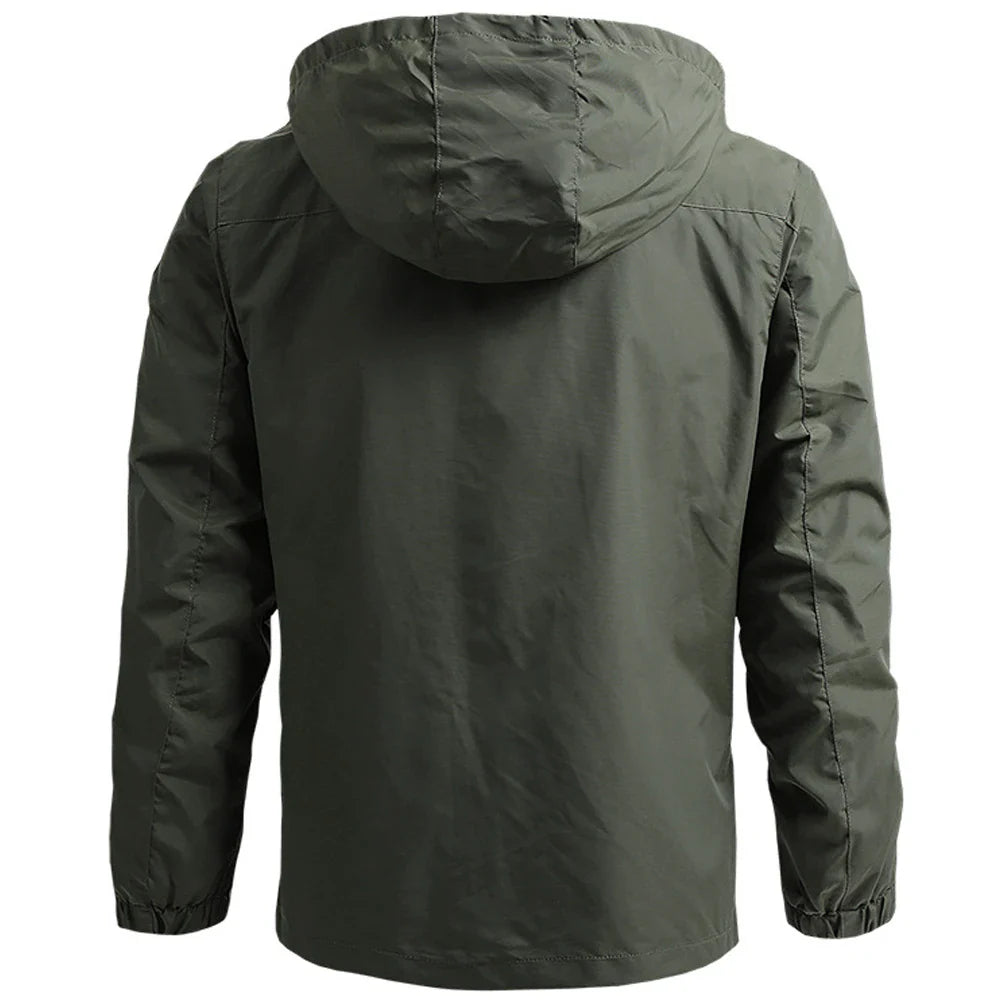 Autumn Jacket: Windbreaker for Men | Waterproof Outdoor Hooded Outerwear