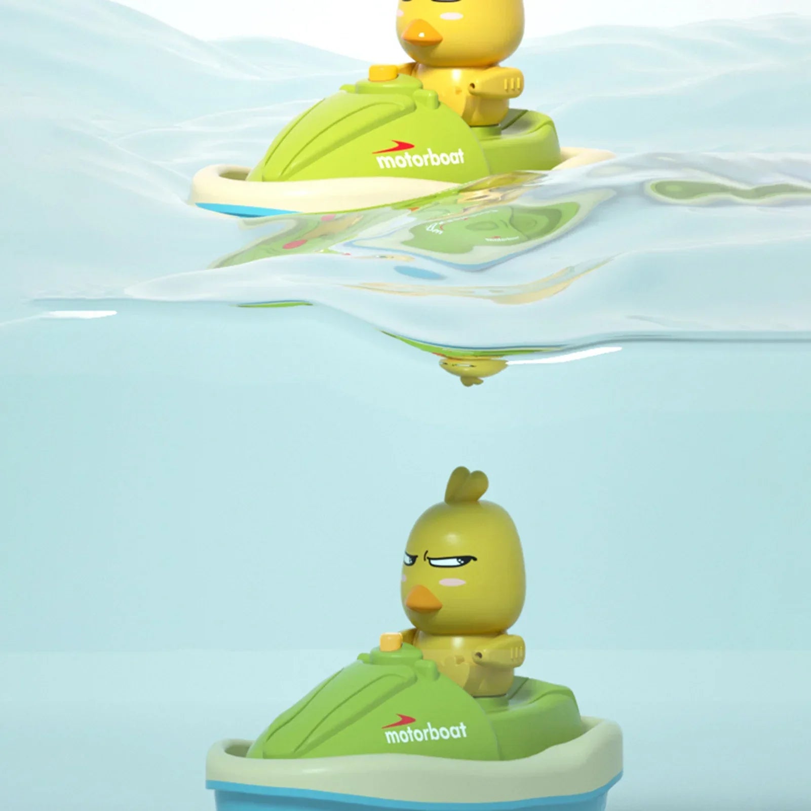 Juguete de baño eléctrico con forma de patito amarillo