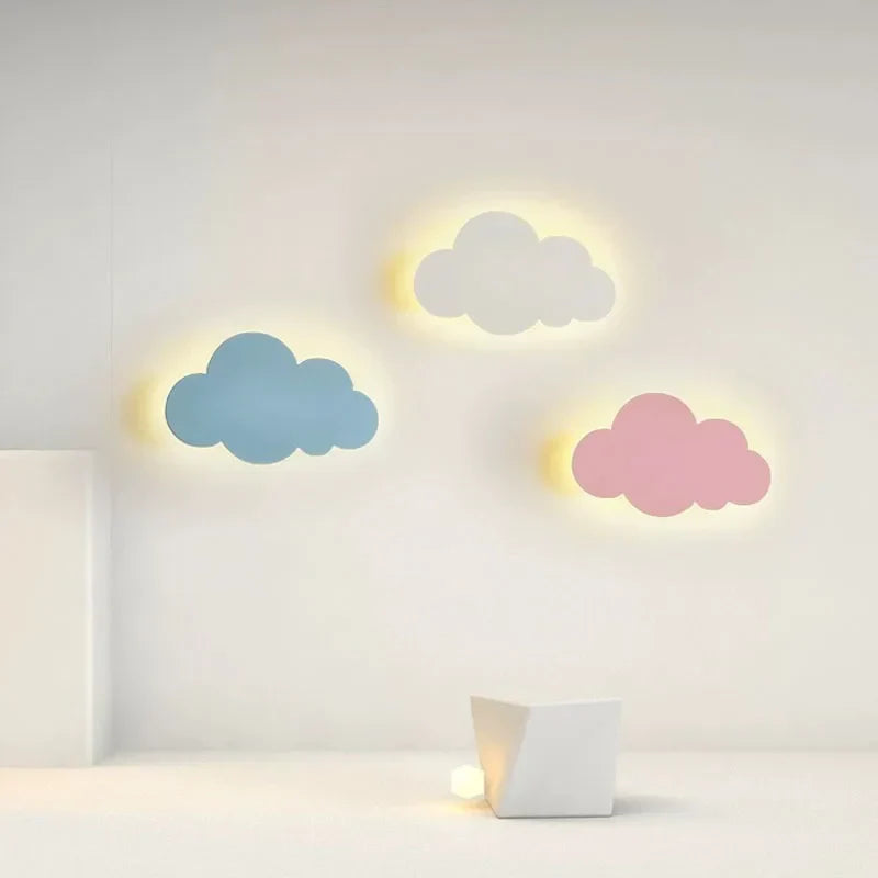 Luces de pared de acrílico en forma de nube