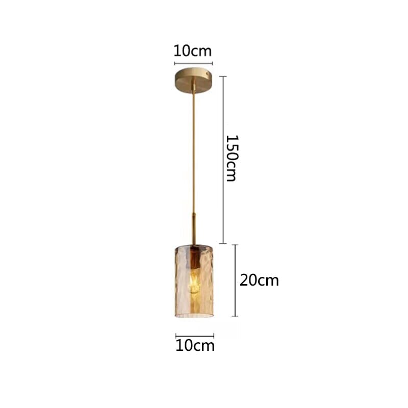 Lampe suspendue en verre LED Crissy