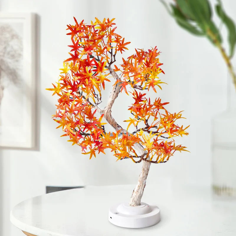 MapleGlow - Lampada LED Albero Foglie d'acero