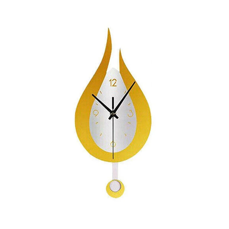 Horloge murale goutte d'eau moderne