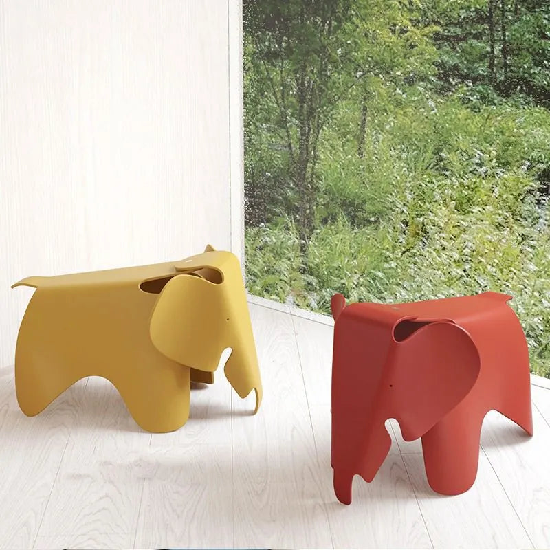 Taburete otomano de elefante de origami moderno