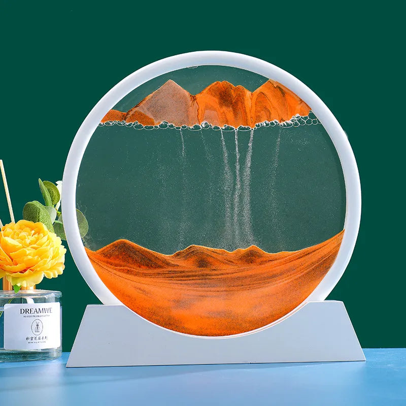 3D Moving Sand Art Picture Hourglass Quicksand Craft Flowing Sand